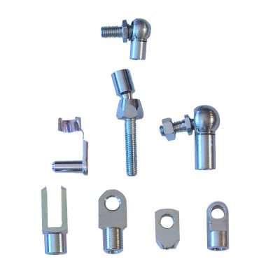  Gas springs end fittings and mounting brackets. The safe and correct fixing is vitally important for the perfect functioning and a long operational life